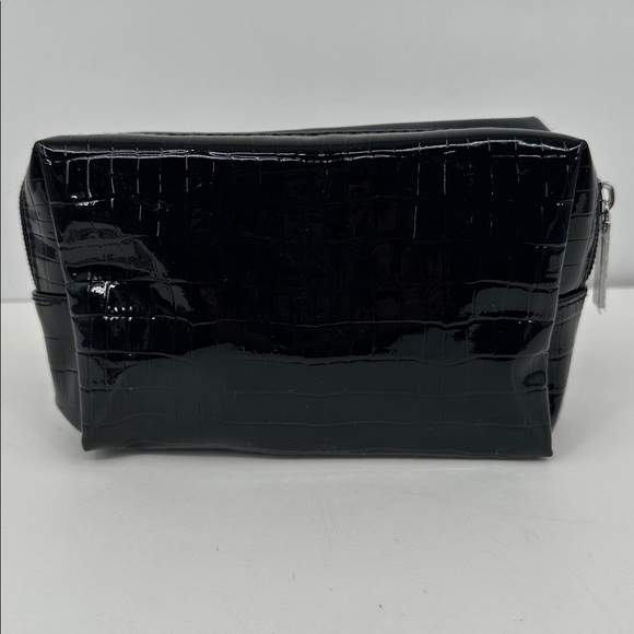 NWOT Kate Spade Glossy Croc-Embossed Pouch- Black - Picture 4 of 7